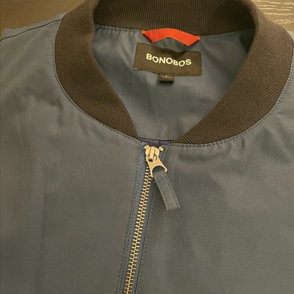 Bonobos | The Boulevard Cotton Blend Bomber Jacket - Size L - Picture 4 of 6